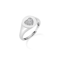 Ring Amen Woman Diamond in Silver Zircone RCHHBBZ3 - RCHHBBZ3